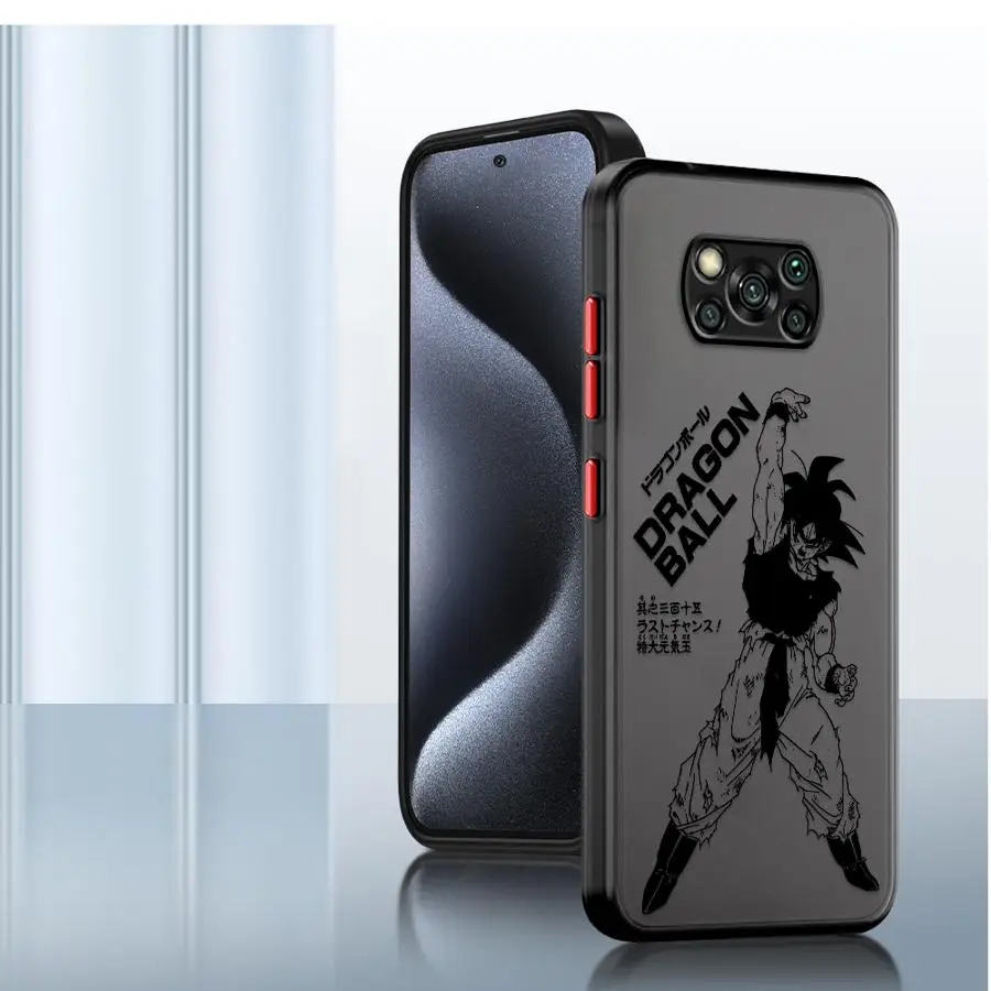 Dragon Ball Comics Vegeta Gohan Capa para Xiaomi Poco F3 X3 NFC C50 M5s C40 X3 X4 X5 Pro C51 Capa traseira para telefone