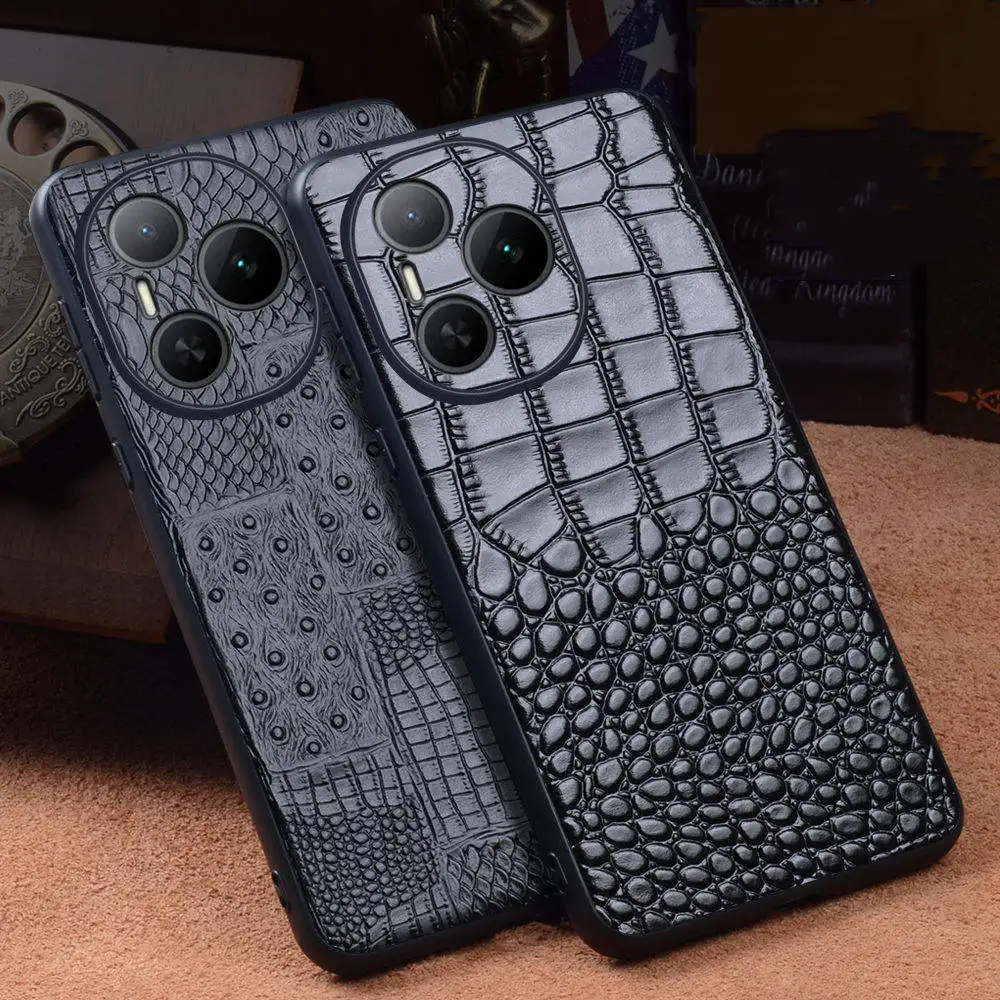 

Чехол из натуральной яловой кожи крокодила для задней крышки Honor Power Business