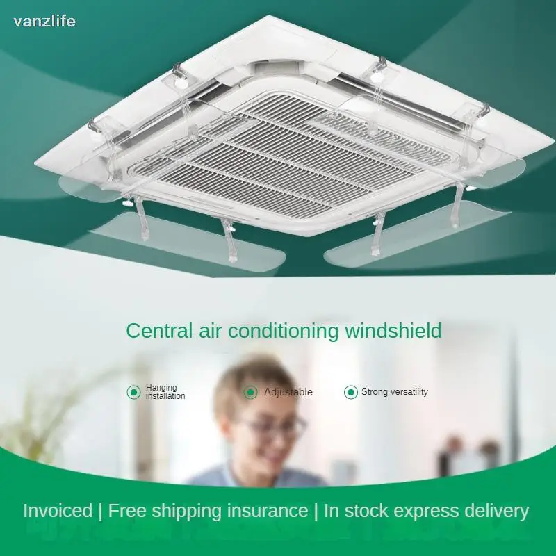 Imagem -02 - Teto Suspenso ar Condicionado Central Pára-brisa Transparente Janela Soprando Anti-direto Saída de ar Guia Defletor