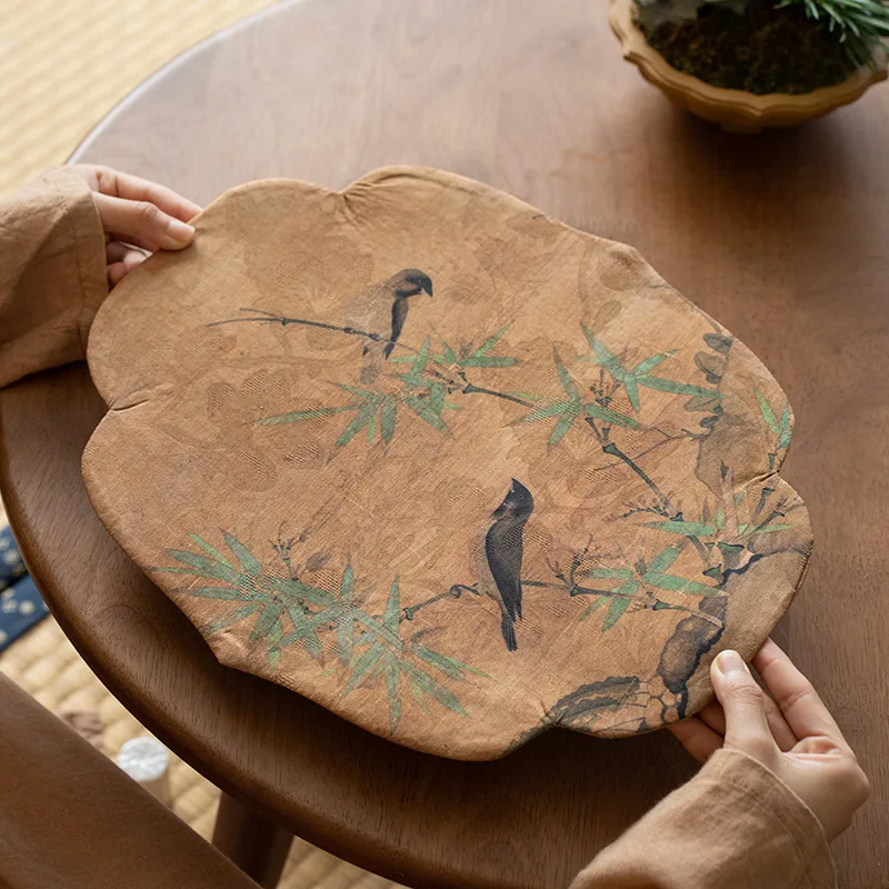 Tapis de thé sec Vintage, tapis de Table de Style Zen chinois, tissu en coton et lin fait à la main, tapis de Pot d'art, tapis de tasse, nappe de Table à thé