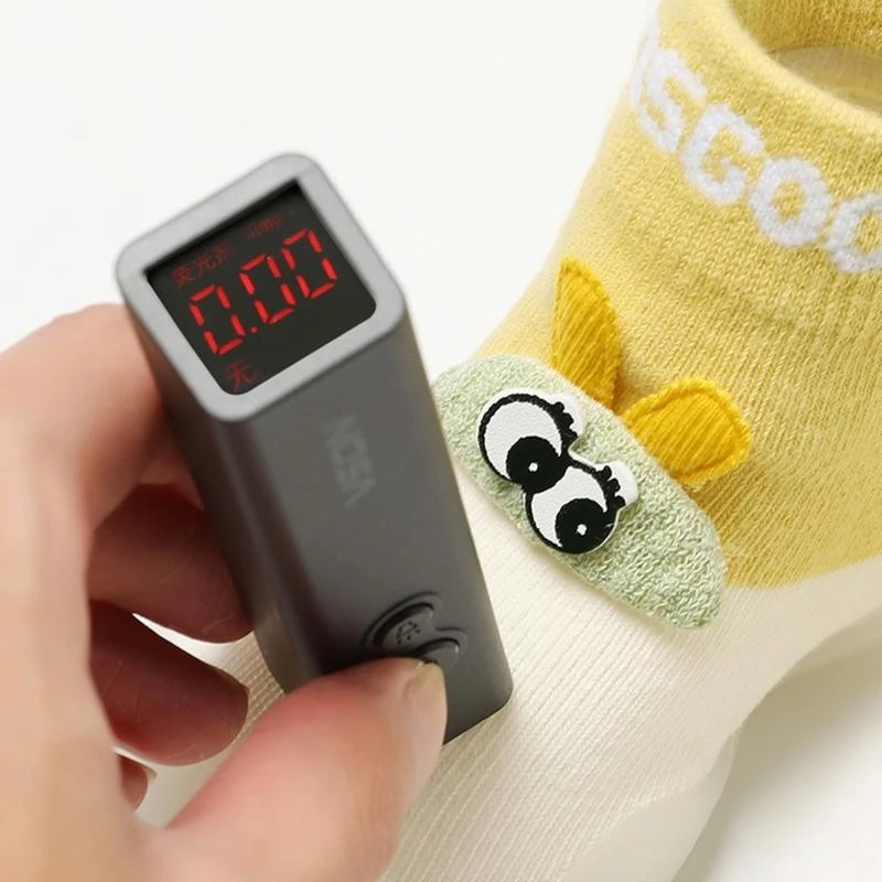 J15U Toddler Baby Knitted Non-Skid Slipper Socks Cartoon Rabbit Rubber Bottom Shoes