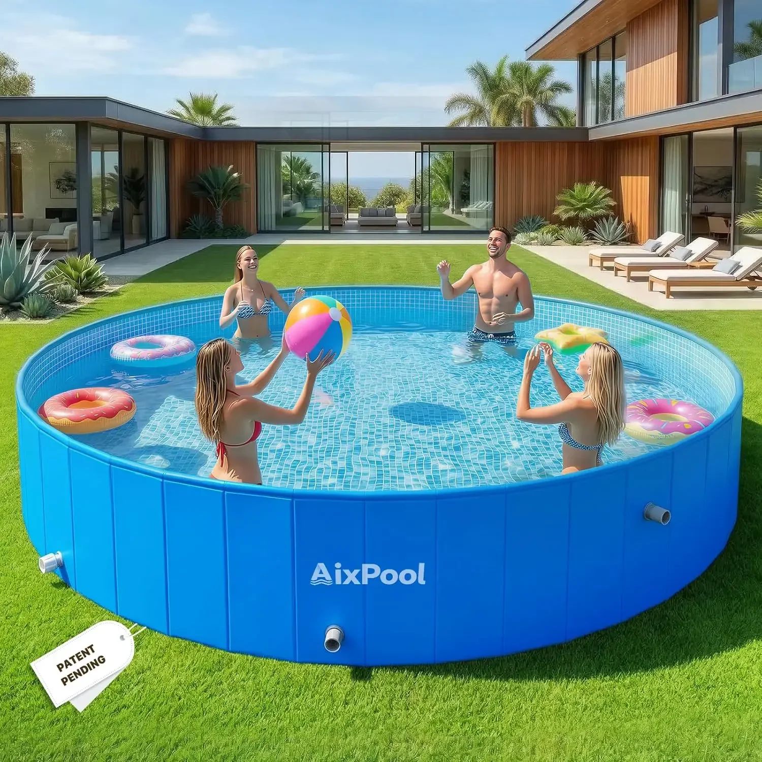

Foldable Portable Swimming Pool For Adult Kid Family Collapsible Non Inflatable Plastic Pool For Backyard