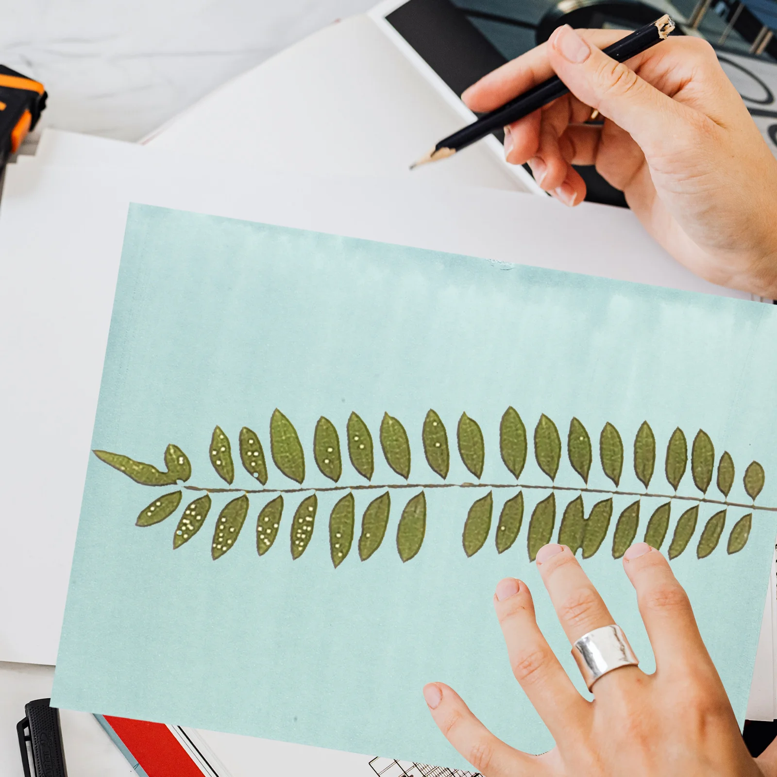 1 مجموعة Cyanotype ورقة الشمس ورقة A5 دائم الألياف الطبيعية DIY الشمس طباعة اللوحة المنزل الحرف الفنية المواد DIY التبعي