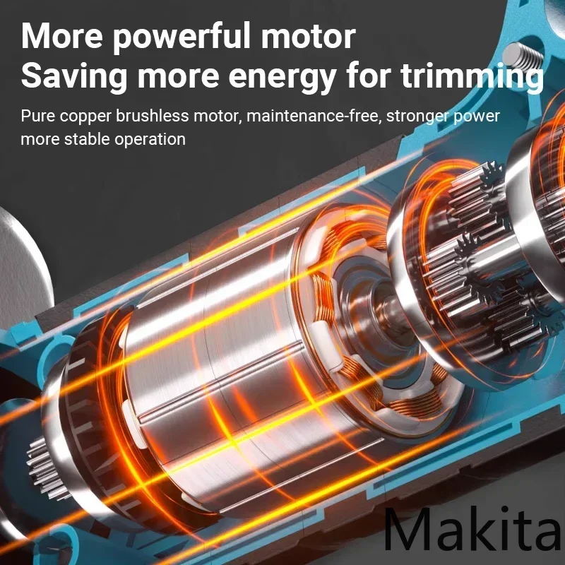 

Бесщеточные электрические ножницы Makita, 18 В, аккумуляторные секаторы, многофункциональный резак для ветвей фруктовых деревьев, садовый инструмент, новинка