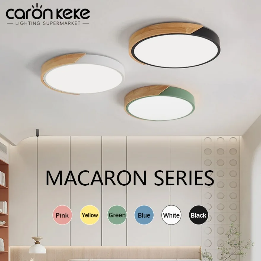 Modern LED Ceiling Light Macaron Ceiling Light Simple and Creative Design Indoor Lighting Living Room Bedroom Lighting Fixtures