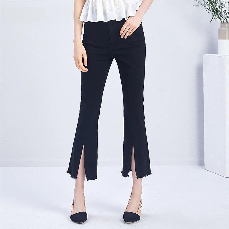 

Летние тонкие широкие брюки Dailanzhi с высокой талией, женская одежда, расклешенные брюки для повседневной носки, корейская версия