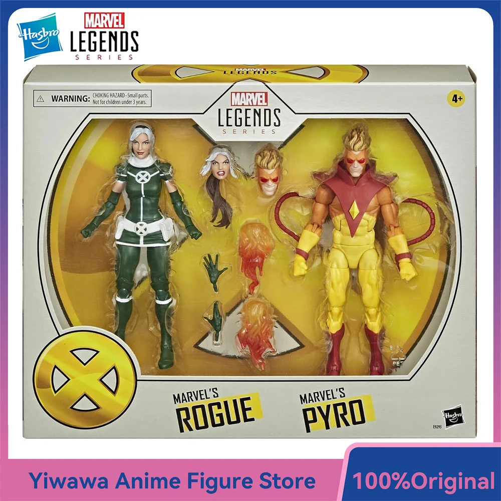 

[In-Stock] Hasbro Marvel Legends Series Rogue and Pyro (X-Men) 2-Pack 15cm Nice Collectible Anime Action Figure Model Toy Gifts