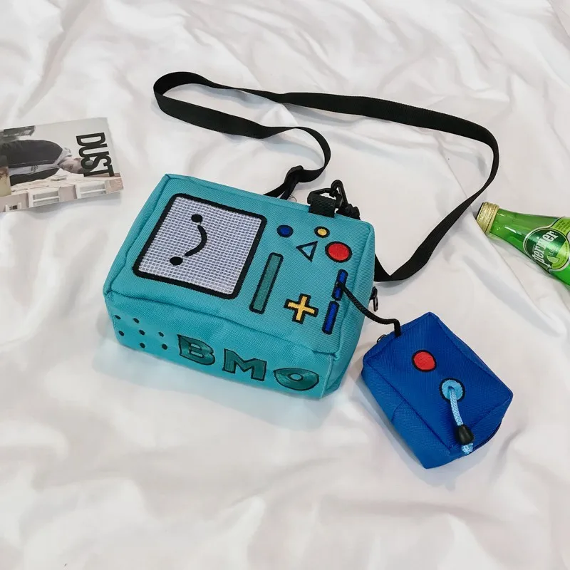 Leuke Casual Lolita Ita Tas Schoudertas Vrouwen Mannen Kids Game Machine Anime Handtas Nylon Telefoon Portemonnee Messenger Bags
