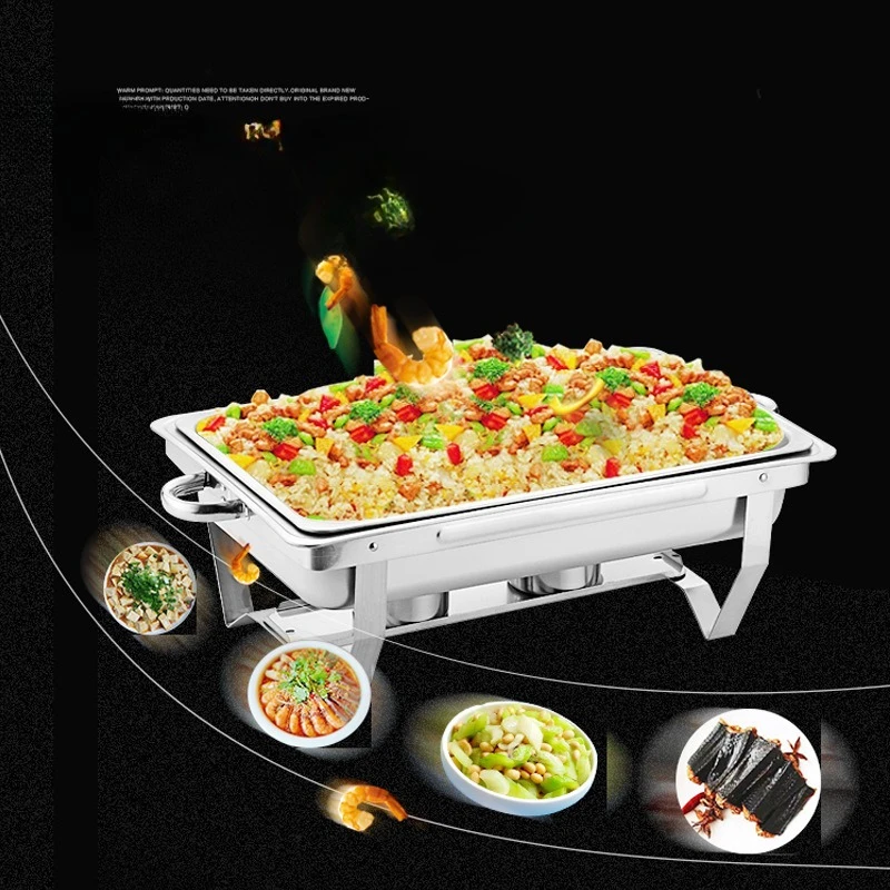 Rectangle Folding Foot Buffet Furnace Buffy Electric Heating Insulation Alcohol