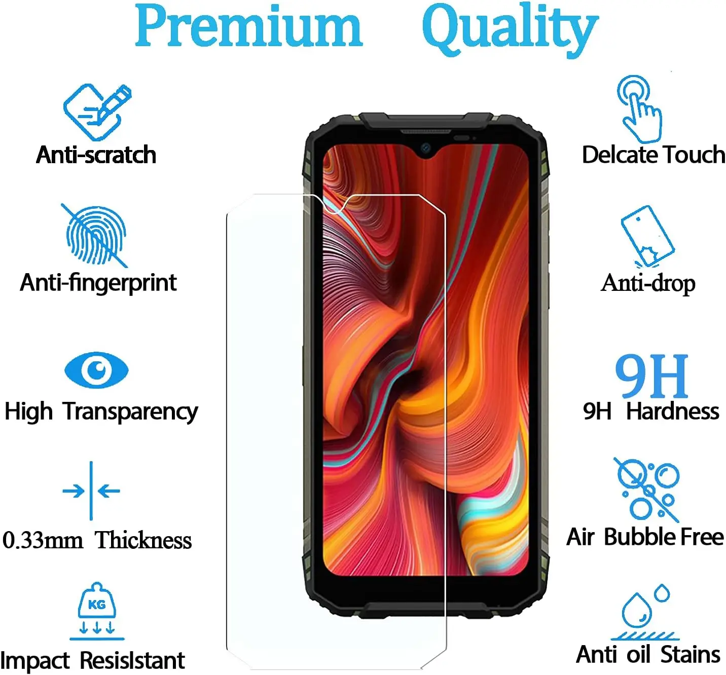 Tempered Glass For Doogee X98 Pro Tempered Glass 9H Protective Glass on Doogee X98 Pro X97 X96 X95 Pro X93 Screen Protector