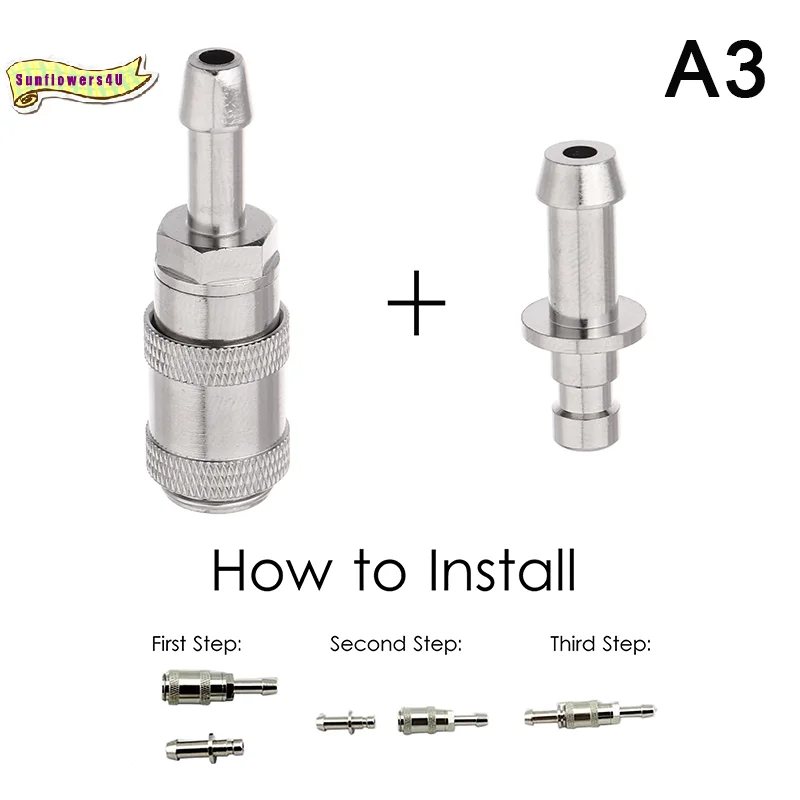Metal Air Hose Connector NIBP Adapter Blood Pressure Meter BP Cuff Joint Link Male Female Quick Connection Bayonet Airway Joints
