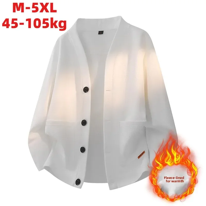 سترات صوفية فضفاضة للرجال عالية الشارع بأكمام طويلة مع قمصان علوية للرجال مريحة ومريحة للاستخدام اليومي في الهواء الطلق #1