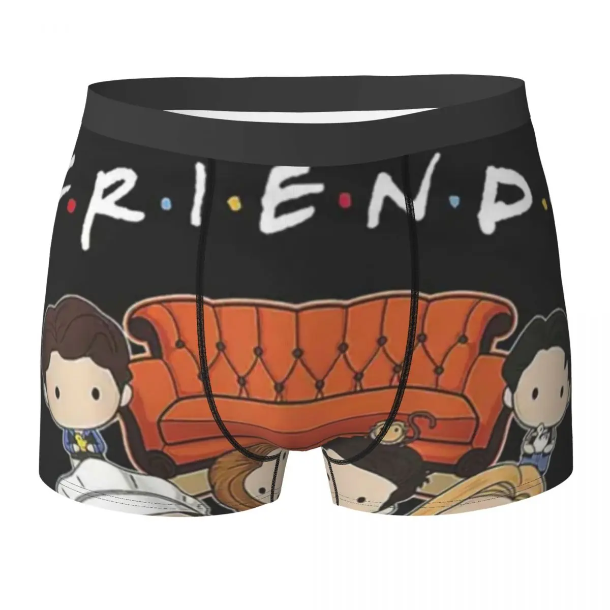 

Friends Cartoon Underwear American TV Show 3D Pouch Hot Boxershorts Print Shorts Briefs Breathable Men Underpants Big Size