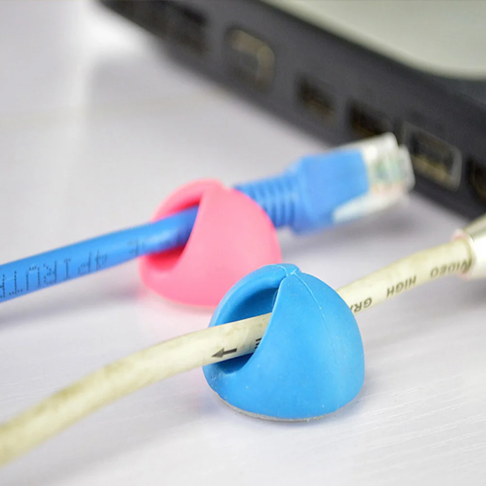 

20Pcs Wire Clip Organizer Heavy Duty Cable Clips for Desk Organizing Cords Headphones Chargers Wall Mountable Smooth Surface