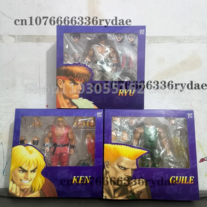 

Street Fighter Guile Ryu Ken Фигурка Коллекция Модель ST Игрушки Подарок На День Рождения