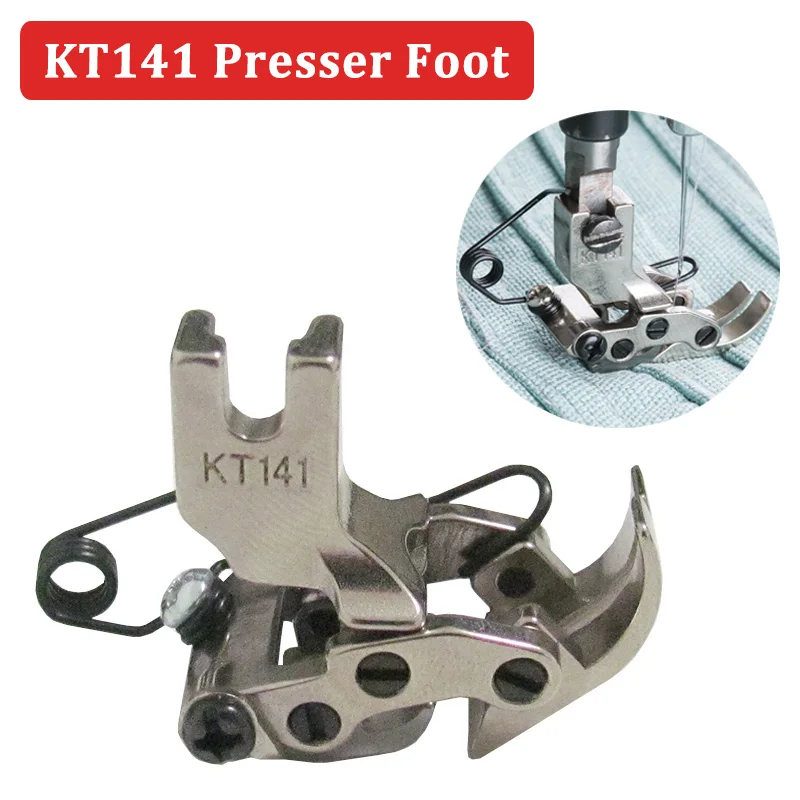 KT141 Industrial Flat Car Presser Foot Lockstitch Sewing Machine Thick Thin Fabric Presser Foot Detachable