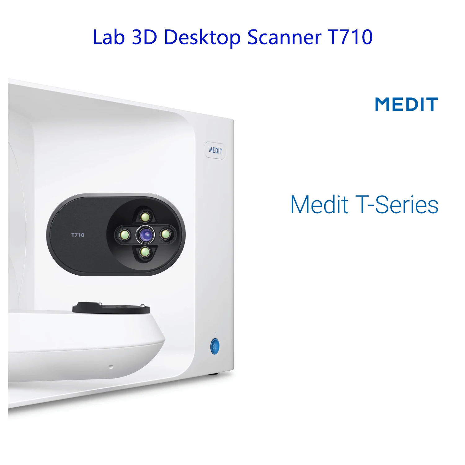 Dental Lab 3D Deskop Scanner T710 3D Scanner Export STL Files and Design with Virtually Any Software for Dental Lab Scanning Use