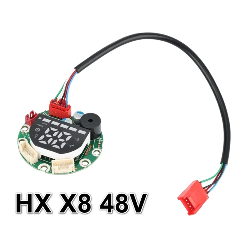 48V 15A Dashboard For HX X8 Electric Scooter LED Display Screen PCB Board Speed Battery Show Replacement Parts