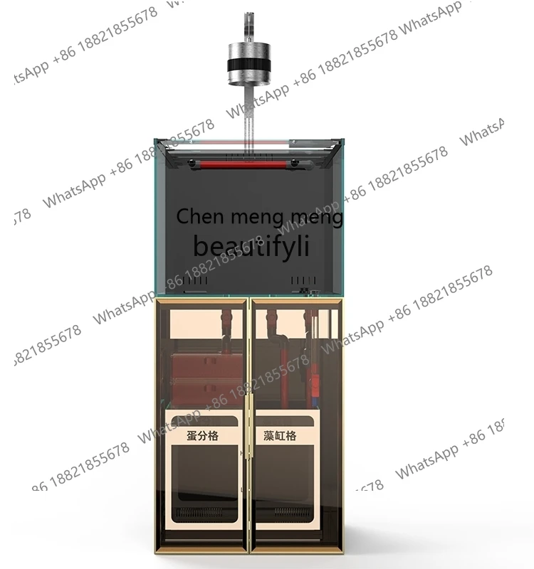 

ssE1001 Sea Fish Tank Super White Glass Living Room Home Aquarium Overflow Bottom Filter Creative