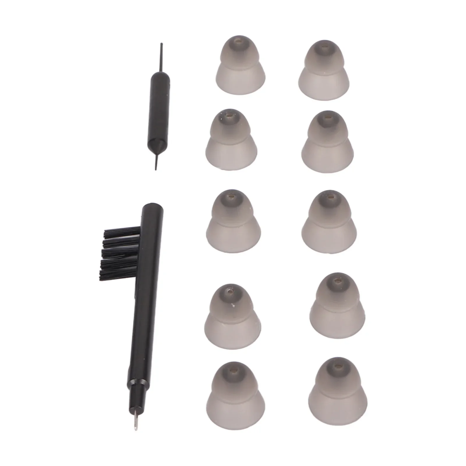 10pcs Sound Aid Replacement Domes Double Layers Sound Amplifier Earbud Tip for Resound Black Hearing Aids Earplug Domes Ear Care