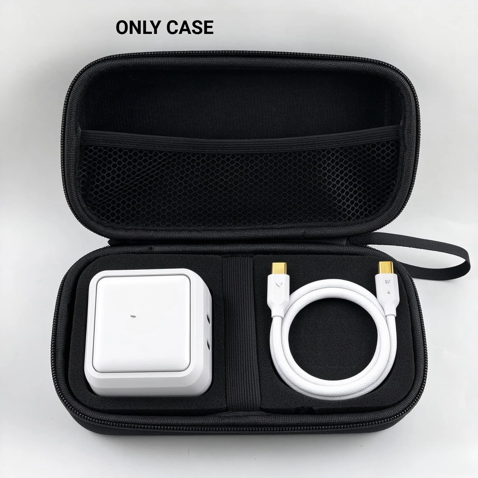 Portable EVA Protective Carrying Bag with DIY Customizable Foam for NOCO XGrid X30/X65/X100 Charger & XC1 XC2 XC3 USB‑C Cables