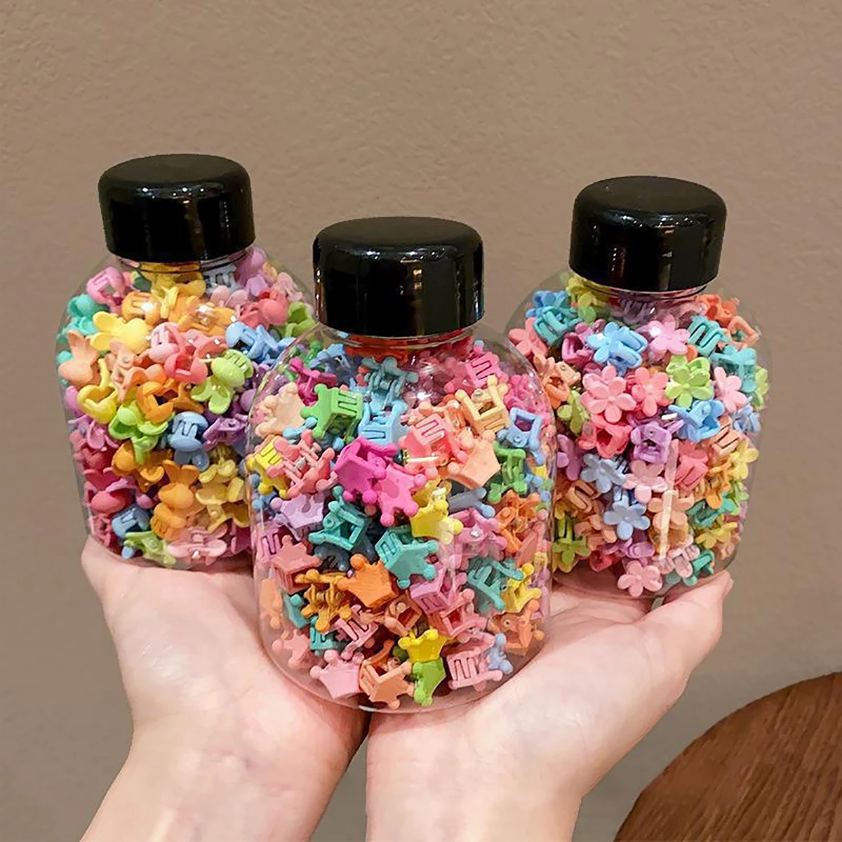 100 Uds. Mini pinzas para el cabello para bebés, herramienta para sujetar el cabello de niñas, para flequillo de niños pequeños y accesorios para peinar el cabello roto