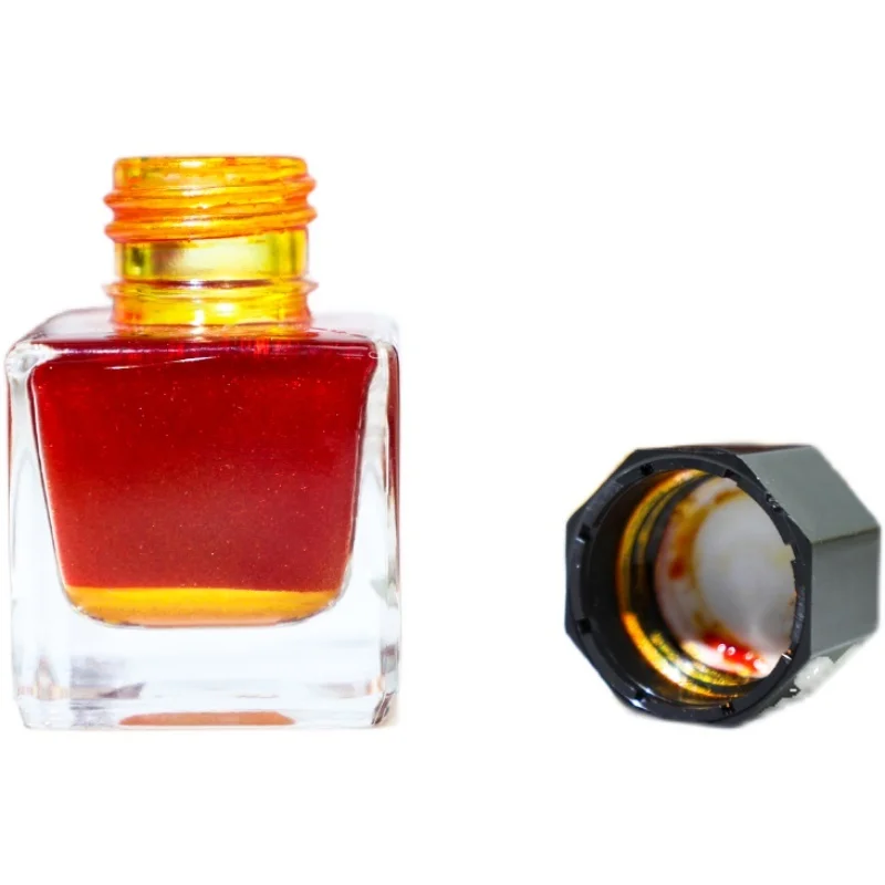 Glitter Ink Dip  Pen Non Carbon Color Ink 25ml Glitter Ink Starry Sky Gold Powder Pearlescent Dye Card Gradient Ink