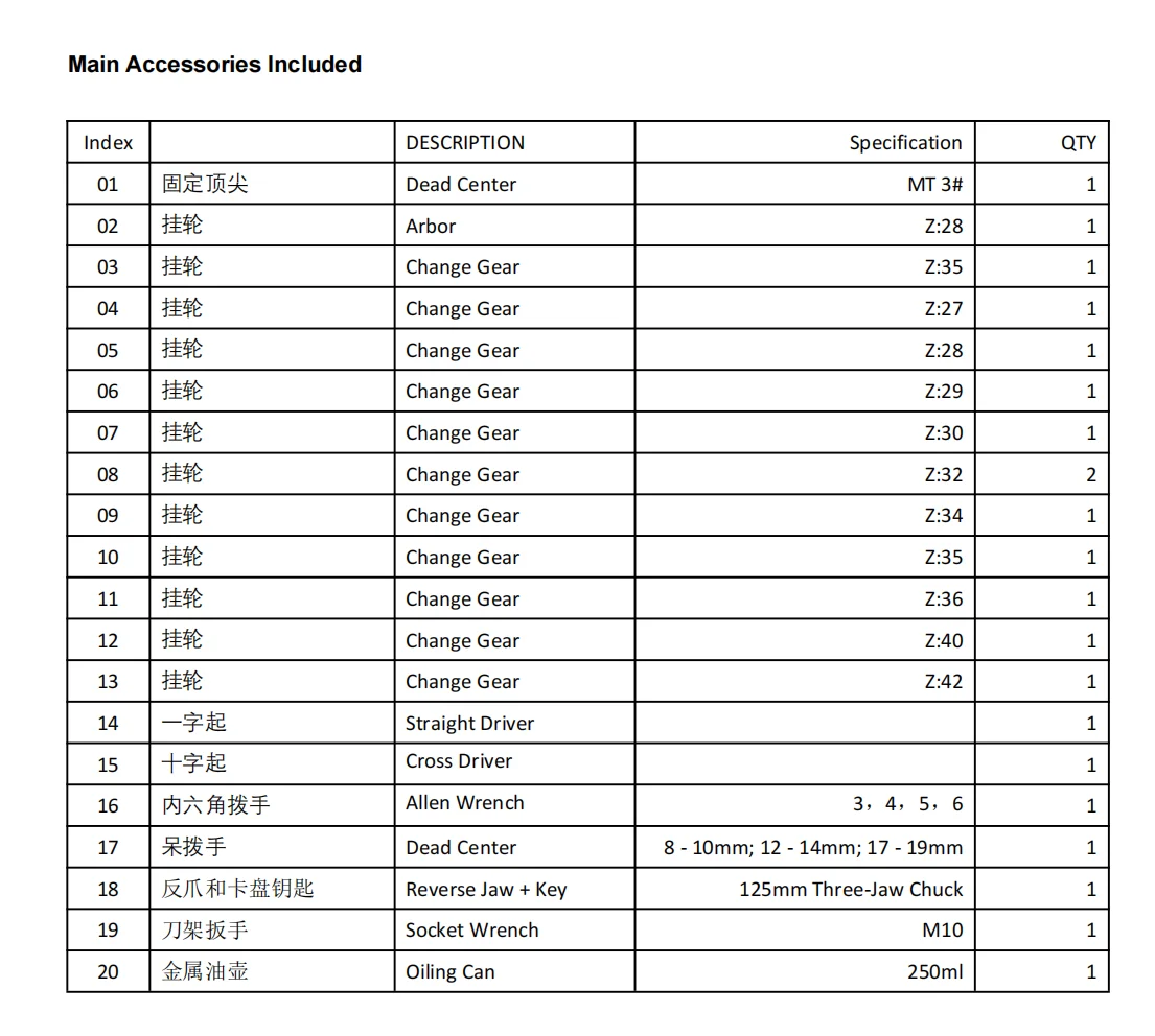 Factory Hot Sale BL330E-600mm Horizontal Manual Metal Lathe with High Cost Performance and High Quality