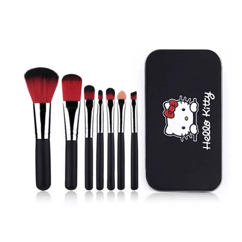 Sanrio Hello Kitty Makeup Brush Set Anime Cartoon Kawaii Eyebrow Lip Eyeshadow Brush Beauty Tools Girls Women Girl Makeup Gift