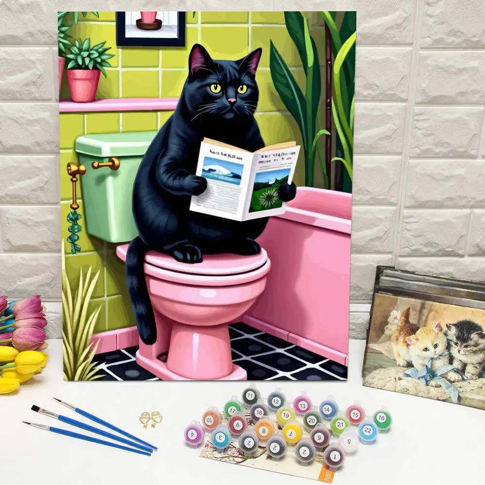 

Раскраска по номерам Диснея, краска-колокольчик на холсте, цифровая картина маслом лотоса, лягушка, мультяшный акриловый домашний декор, подарок ручной работы