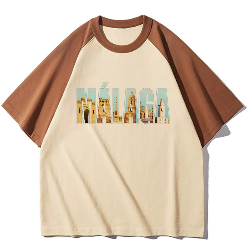 Malaga top women anime funny streetwear t shirt girl manga y2k clothes