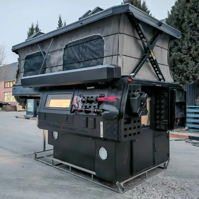 شريحة منبثقة قابلة للتخصيص في شاحنة مقطورة تخييم لاقط Rv المظلة المعسكر هارد شل الألومنيوم المنبثقة شاحنة توبر #1