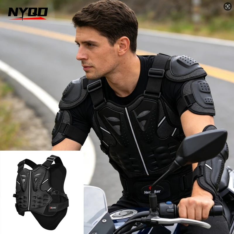 

Motocross Body Armor Jacket Summer Breathable Protective Gear Anti-Collision Motorcycle Chest Back Protector for Off-Road Racing