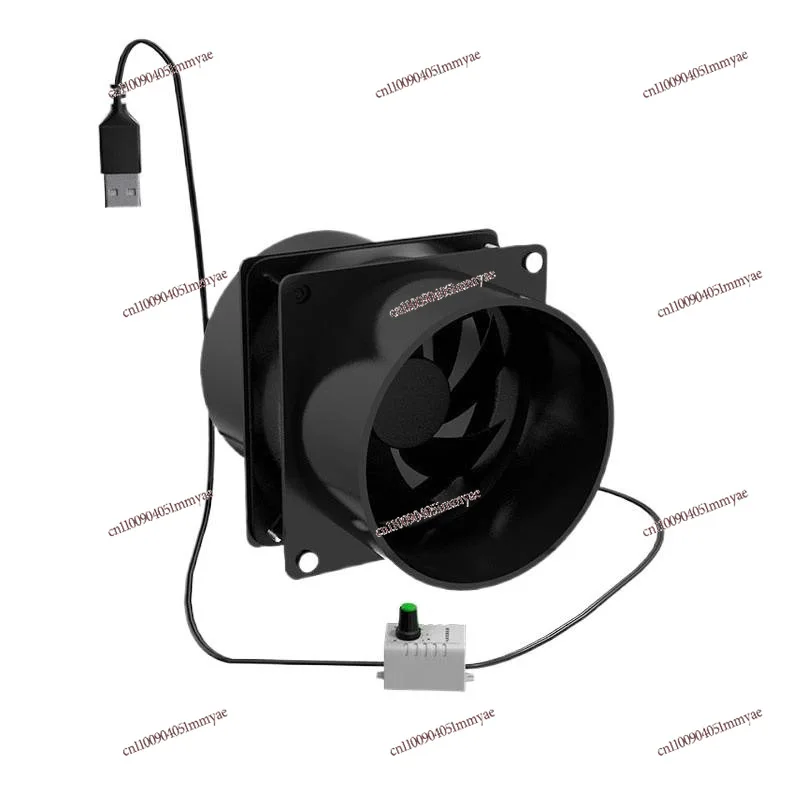 

Simple small range hood, no installation of exhaust fan, kitchen ventilation household speed regulation duct exhaust fan