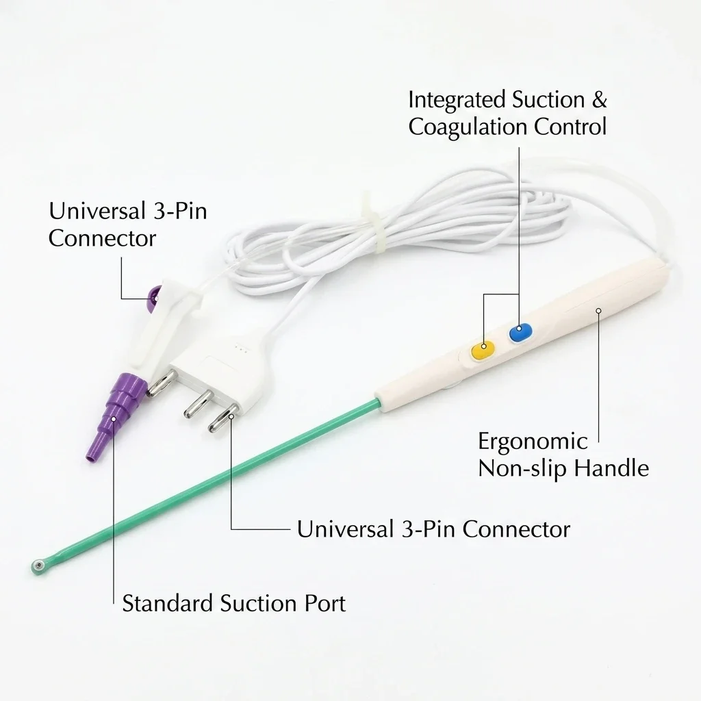 2pcs Comobo Sterile Arthroscopic Ablator with Integrated Suction – Lotus Tip 90° Compatible ESU generator.