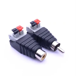 Câble de Haut-Parleur vers Audio Mâle et Femelle, Connecteur RCA, Adaptateur Jack