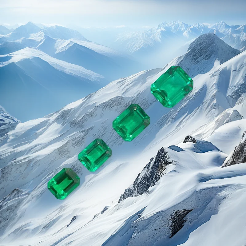 

Оптовая продажа, высококачественные лабораторные выращенные колумбийские изумрудные бусины, изумрудная огранка, цена за карат