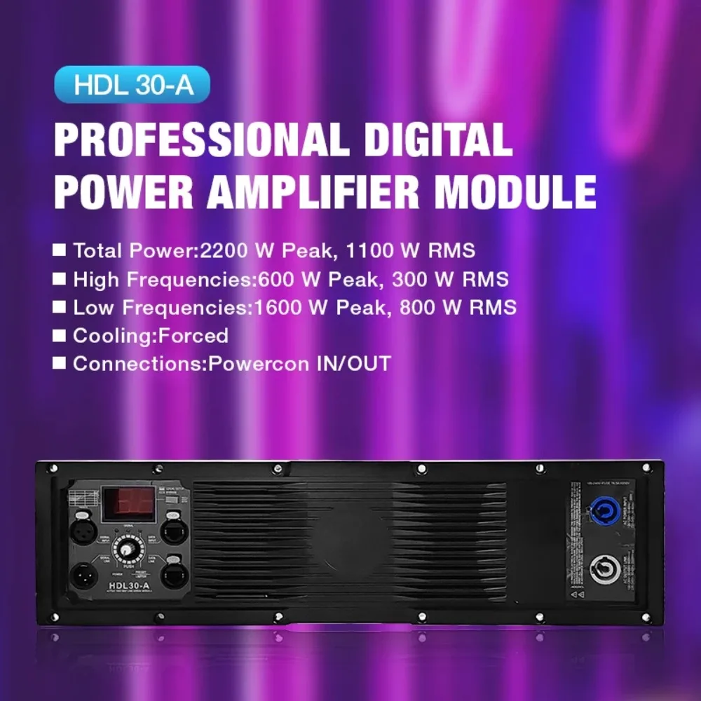 for HDL-30A Professional 2-Channel 1600W Power Amplifier Module With Metal Shell For Stage Use