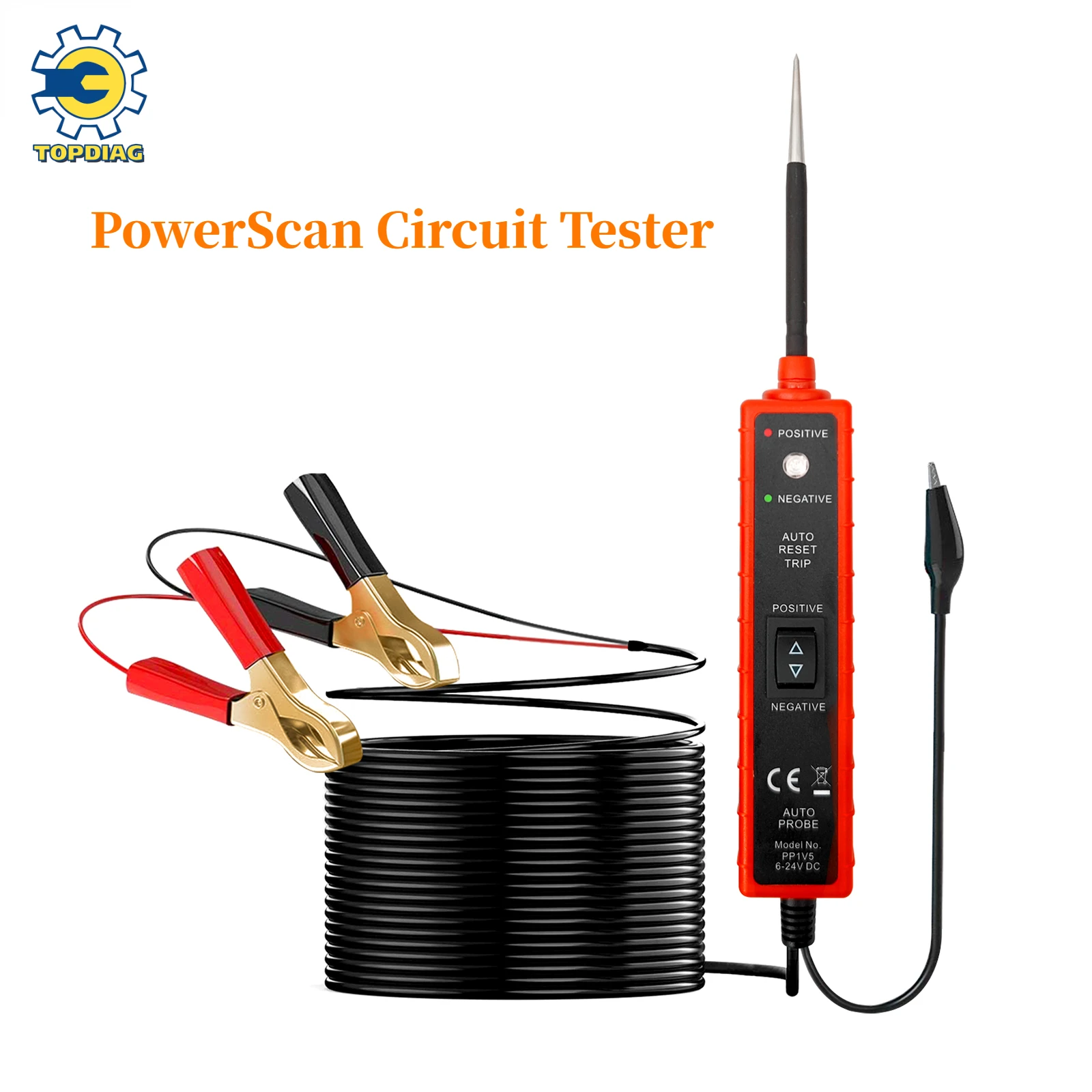 

Autel PowerScan Electrical System Diagnosis Tool Multifunctional Circuit Tester Power Scan for Car Vehicle 6-24V PPV15 Car Tools