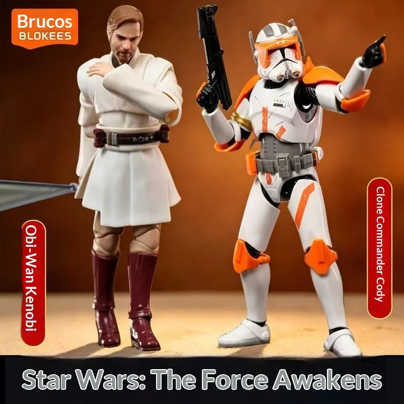 正規品-blokees-スター・ウォーズ-チャンピオンクラス-オビ＝ワン・ケノービ-コマンダー・コーディ-モデルキット-15cm-可動フィギュア-コレクターズアイテム-ギフト