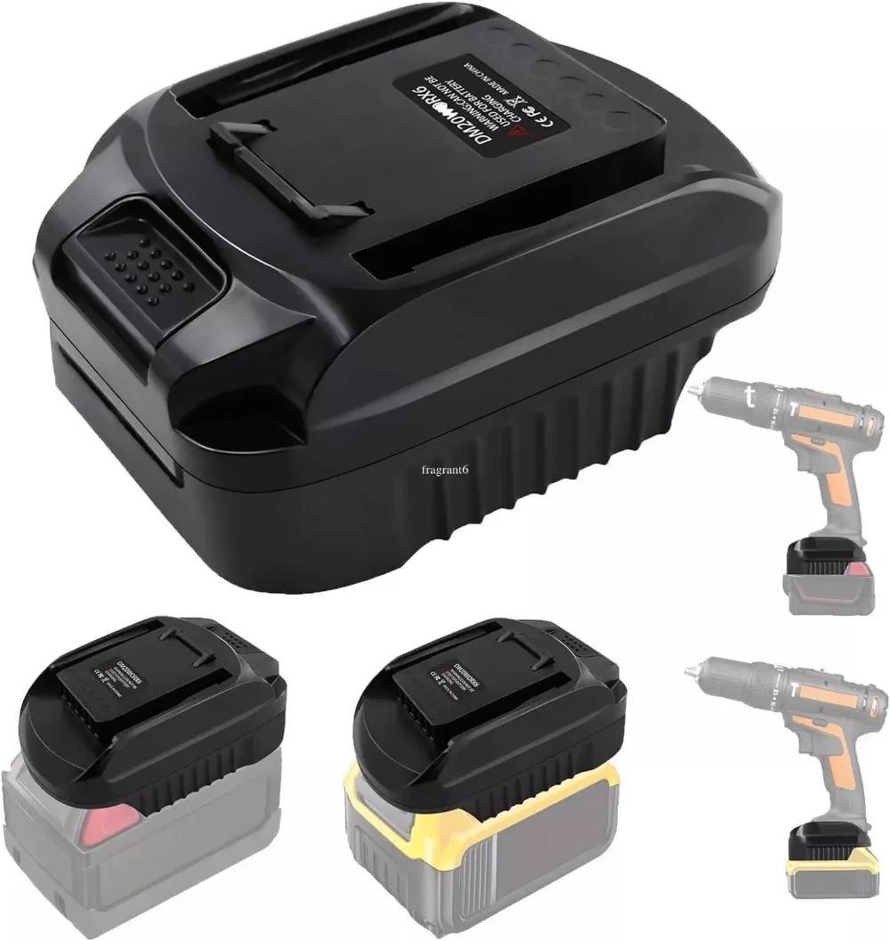Adapter akumulatora do Dewalt 18V 20V do akumulatora litowo-jonowego Milwaukee 18V konwersja do elektronarzędzi Worx 20V 6PIN wiertarka