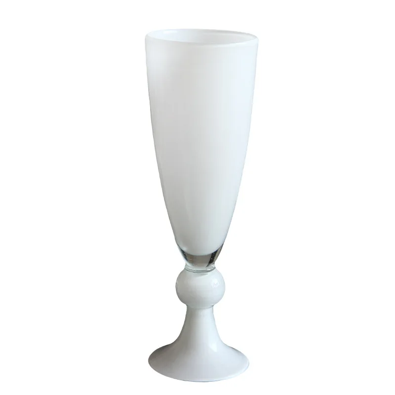 

Handmade glazed high-footed wind lamp vase flower arrangement retro soft decoration