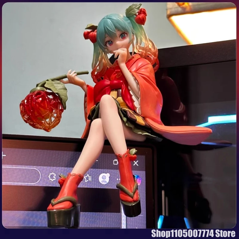 アニメ初音ミクヌードルストッパーフィギュア-花の妖精冬桜フィギュアpvcモデルアクションフィギュアコレクション人形おもちゃギフト