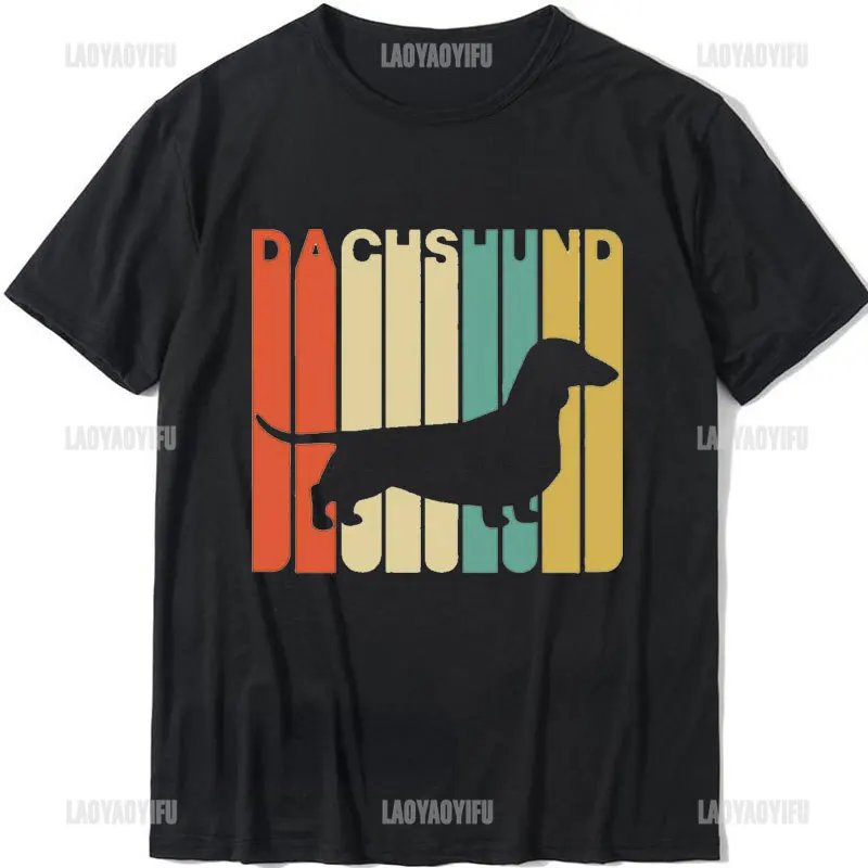 

Adidachs Dachshund Dog Lover T-Shirt Men's T-shirts Fashion Short-sleev Teeshirt Funny Unisex Cotton O-neck Men Women Tees Tops