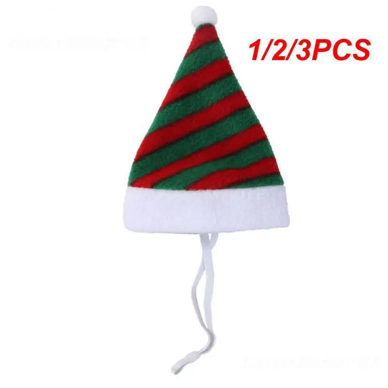 1/2/3PCS Cat Dog Christmas Hat Winter Warm Pet Cat Dog Santa Claus Hat Christmas Xmas New Year 2023 Plush Navidad Natale Pet