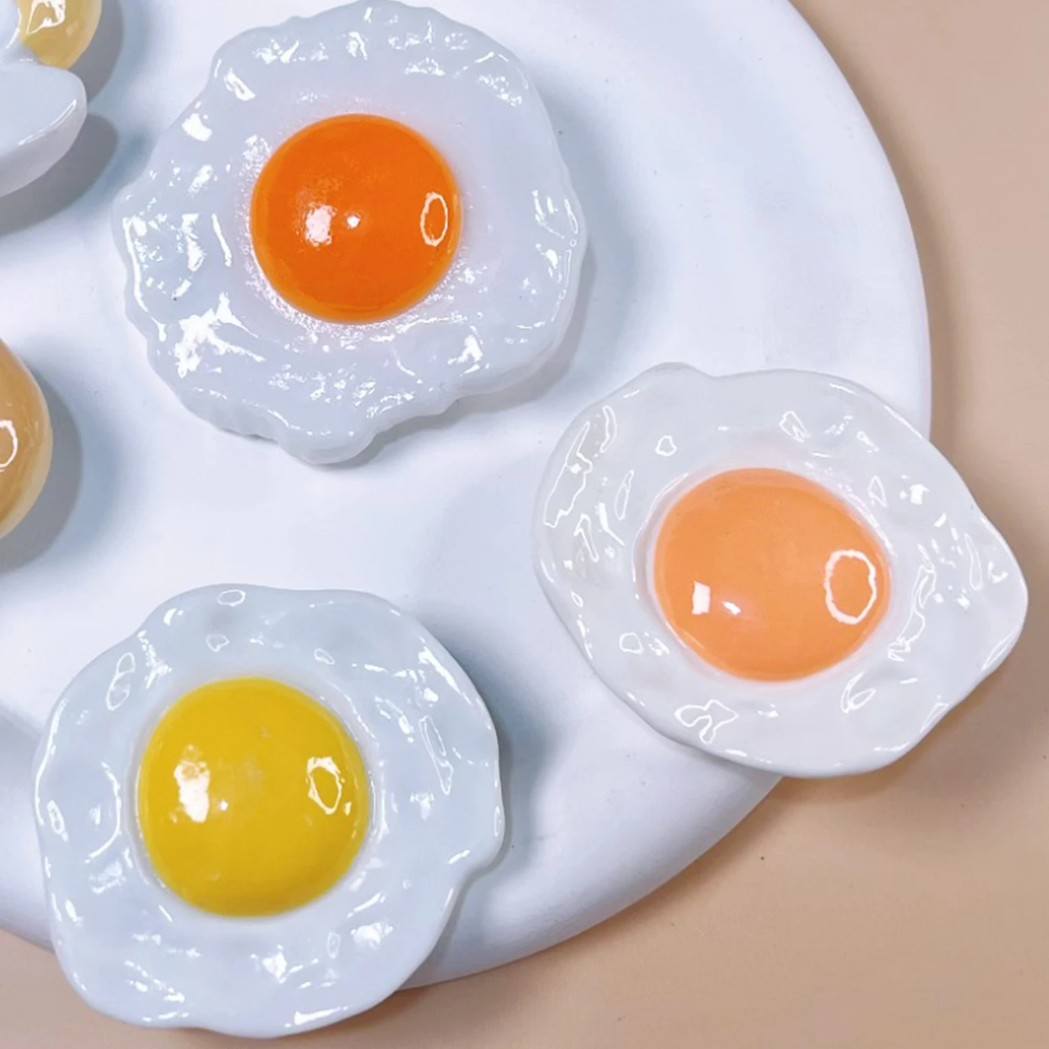 Cute Funny Simulation Poached Egg Food Hairpins Delicacies Fried Egg Hair Clips Barrette Girlfriend Side Clip Hair Accessory