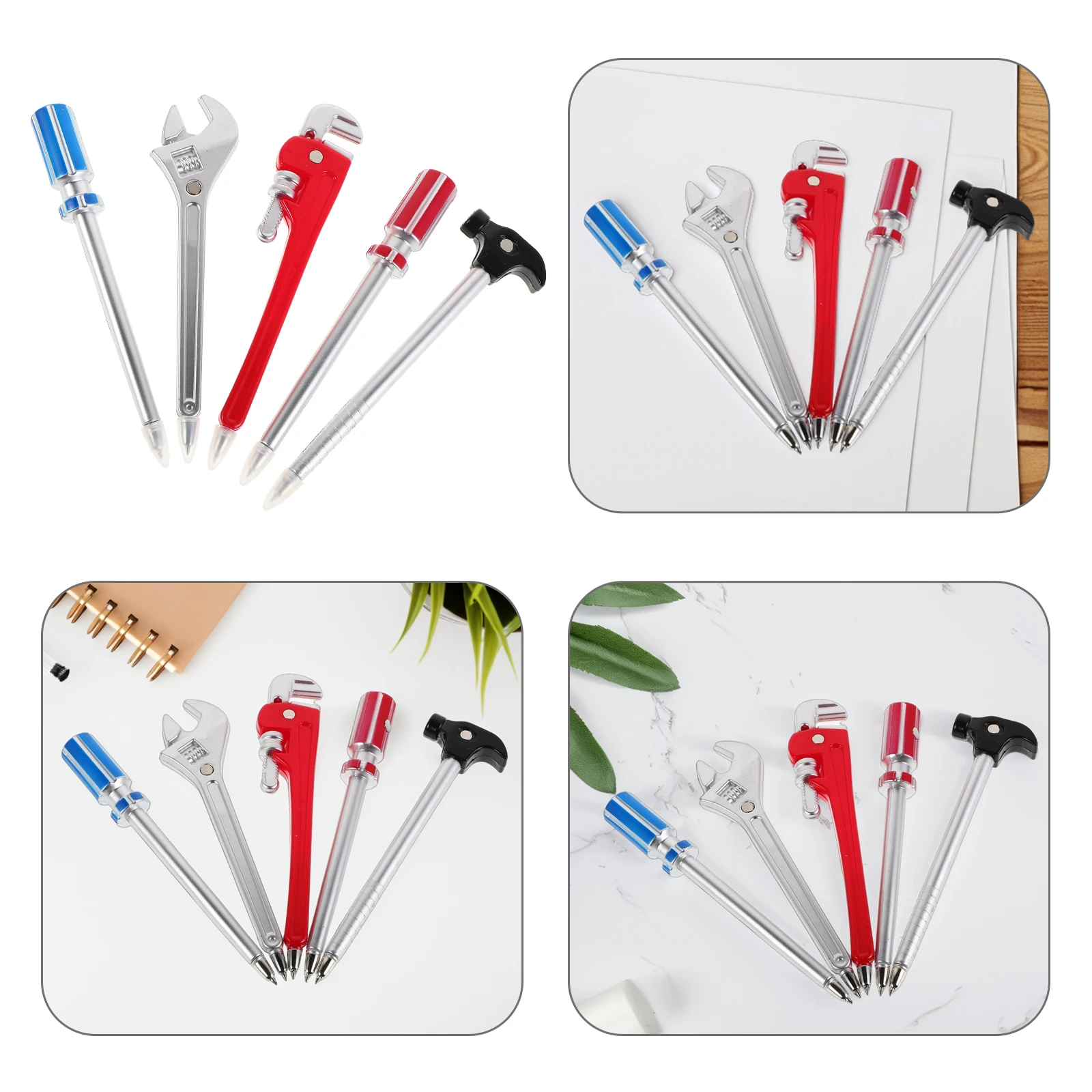 

5pcs Creative Hardware Tool Unique Ballpoint For Stationery Funny Shaped Pens Office School Supplies Novelty