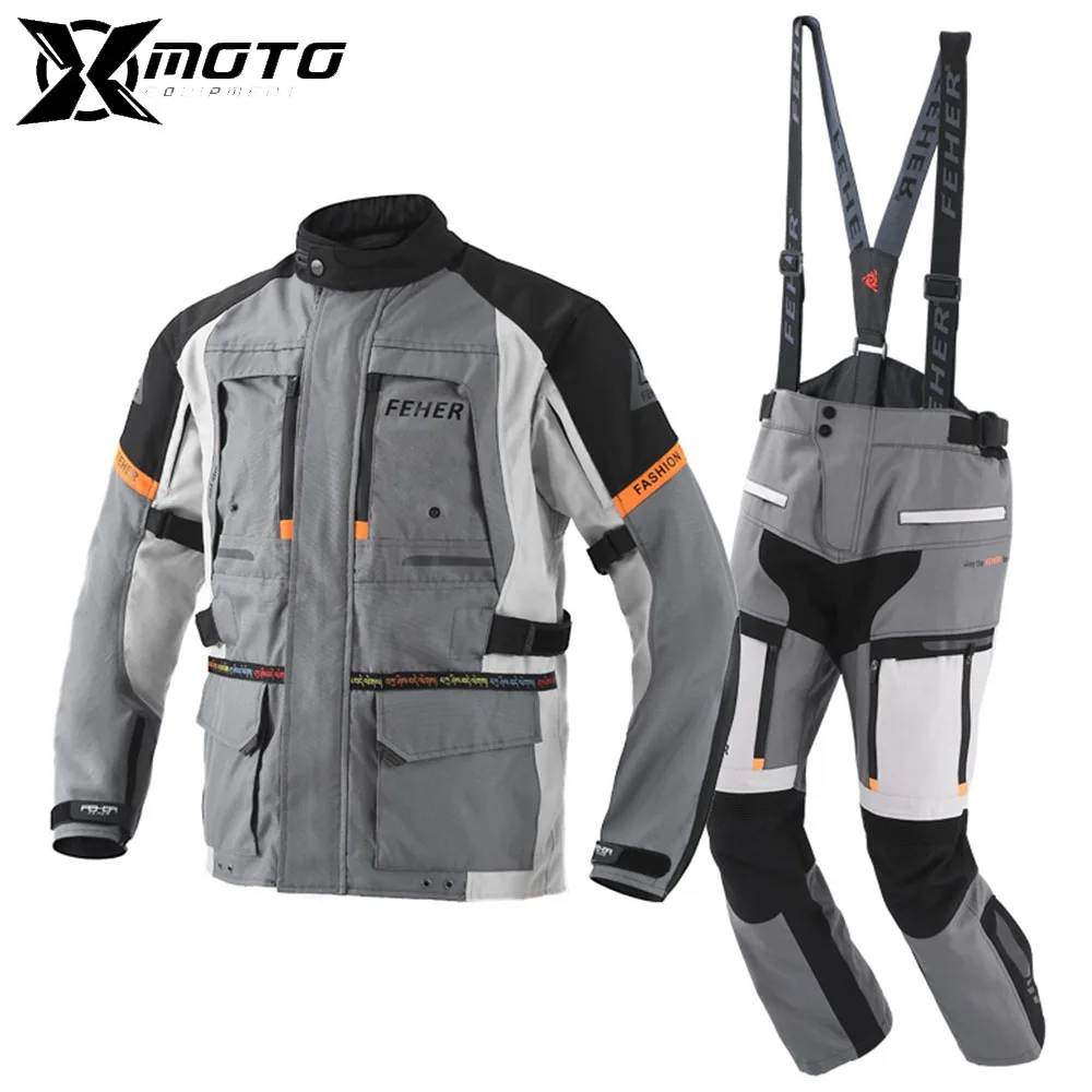 

Knight Motorcycle Suit Detachable Motocross Set For 4 Season Waterproof Racing Suit Breathable Motorcycle Jacket Windbreak New