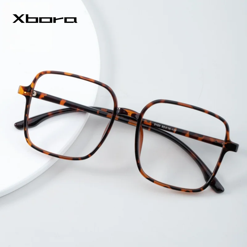 xbora-news-レディース-大型スクエア-tr-超軽量-カジュアル-ファッション-装飾フレーム-メガネ-9160