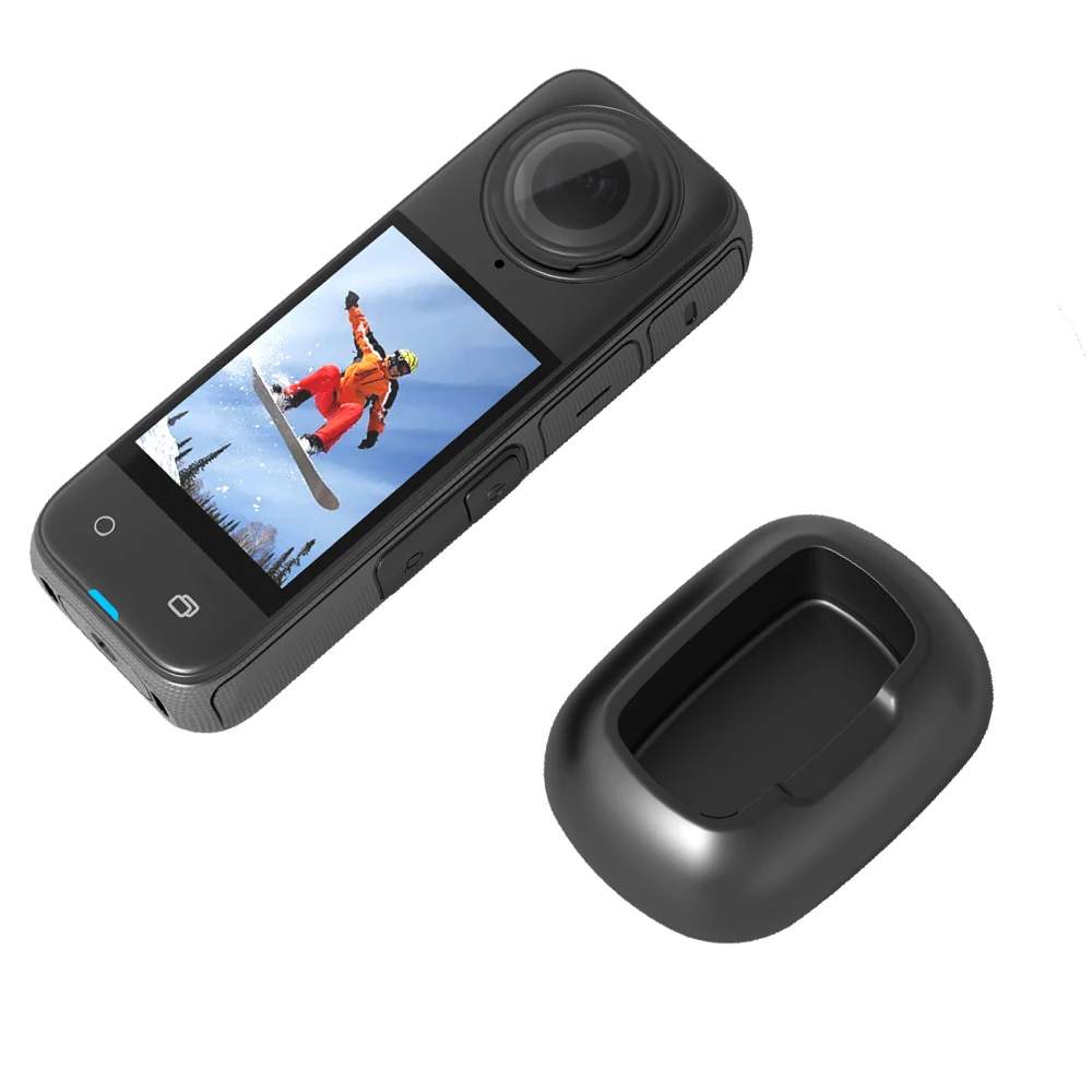 Silicone Base Fixa para Câmera Esportiva, Tiro Desktop, Preto, Insta360 X4, 8K